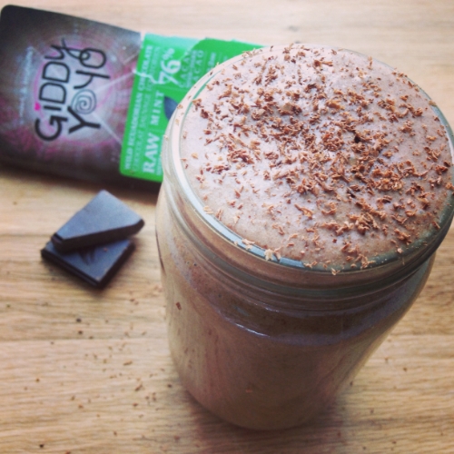 mint almond mocha dream smoothie_hot for food