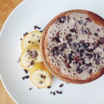 the chocolate chip banana power smoothie_hot for food