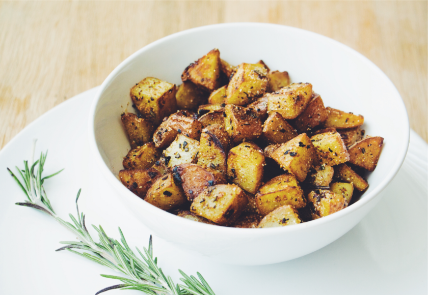 garlic rosemary home fries_hot for food