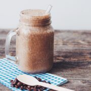 the vanilla latte smoothie_hot for food