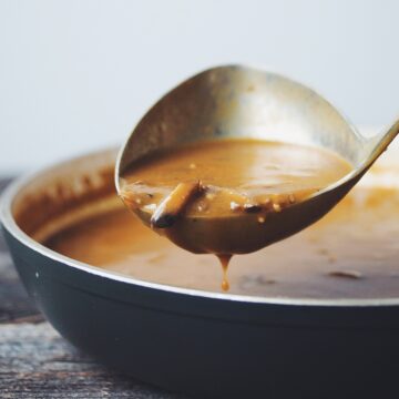 vegan gravy_ hot for food