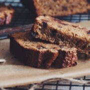 vegan chocolate chip banana bread_hot for food