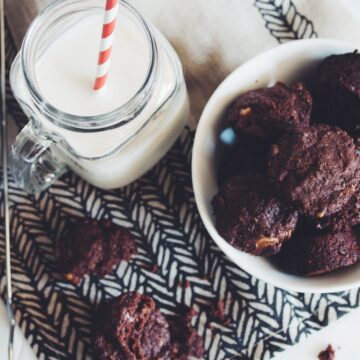 easy vegan brownie bites_hotforfood