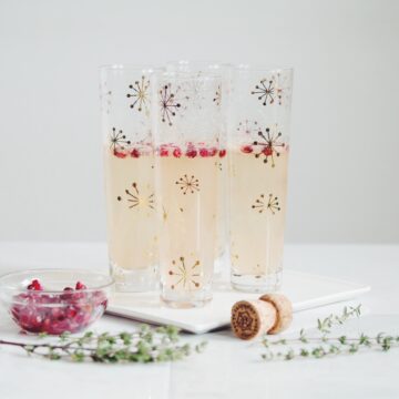 pear & pomegranate champagne cocktail_hot for food