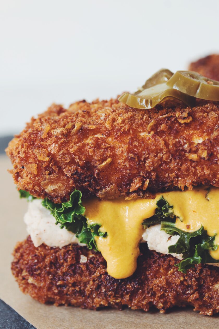 best vegan double down sandwich