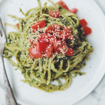 avocado pesto pasta_hot for food