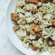 sweet potato chickpea pasta salad_hot for food