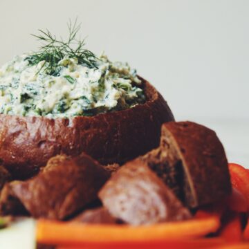 vegan spinach dip_hot for food