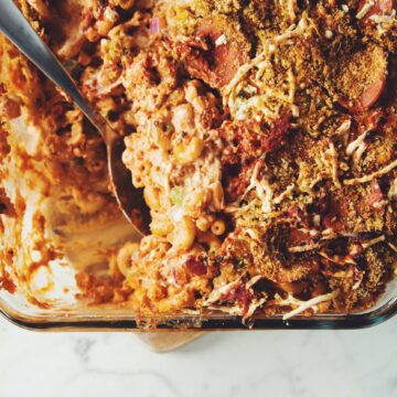 vegan pizza mac & cheese_hot for food