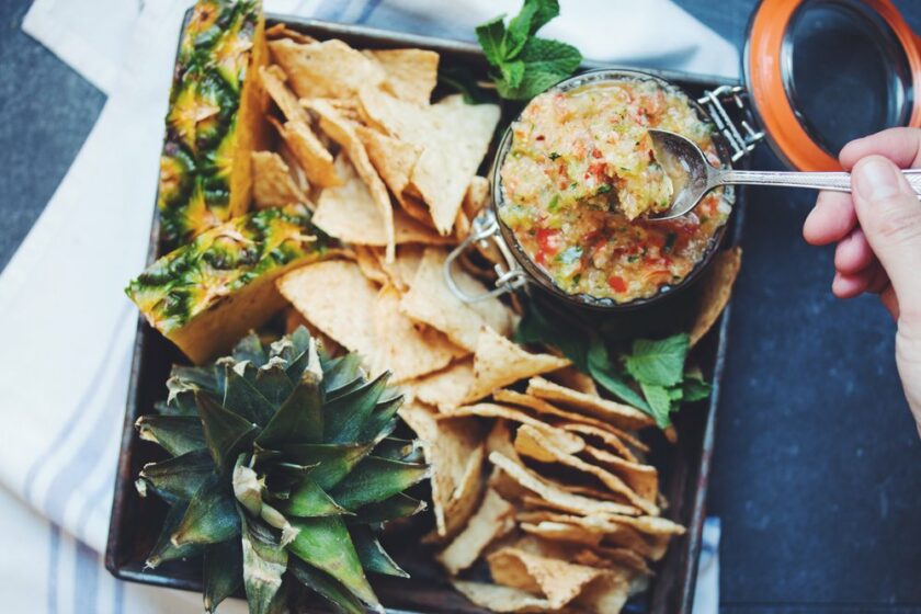 fresh pineapple salsa_hot for food