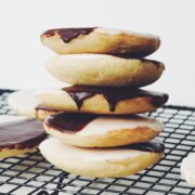 vegan black & white cookies_ hot for food