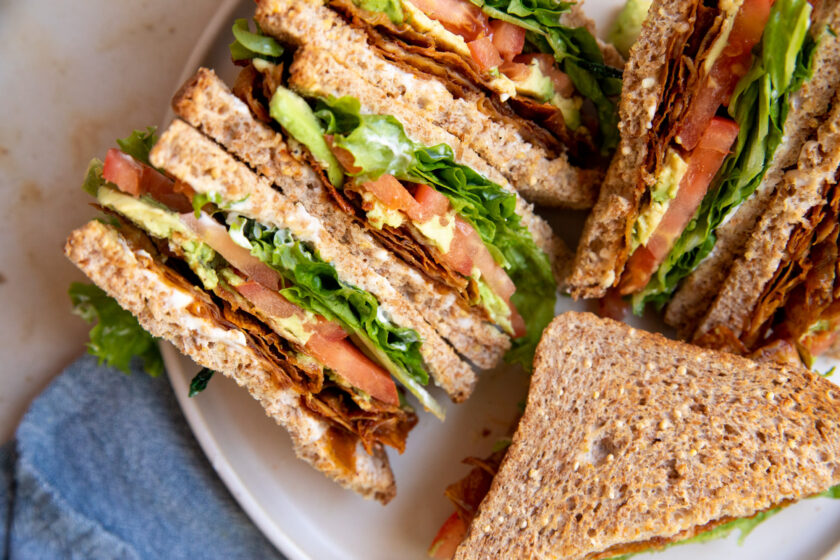 vegan BLAT sandwiches