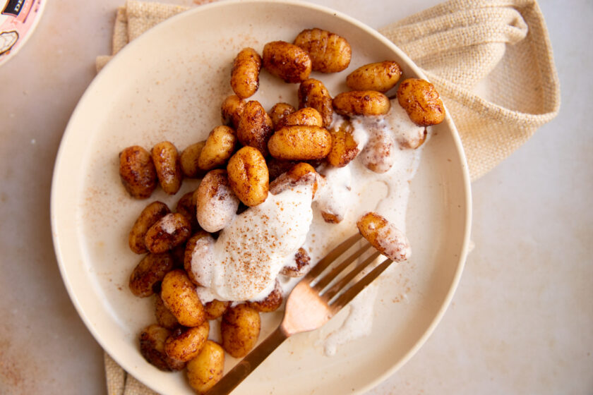 cinnamon sugar dessert gnocchi