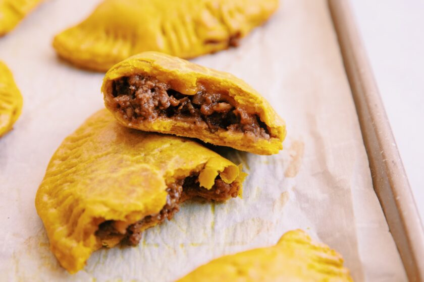 vegan beef and cheese jamaican patties